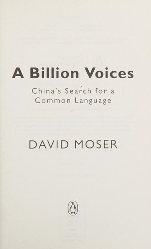 A Billion Voices